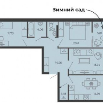 Авторский дом Один лофт (Барнаул) – планировка №5
