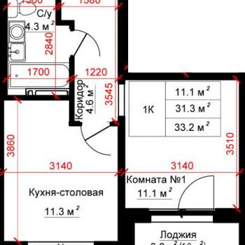 ЖК Титан (Барнаул) – планировка №5