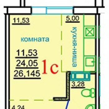 ЖК ДомА (Челябинск) – планировка №1