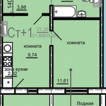 ЖК Дом на Косарева (Челябинск) – планировка №5