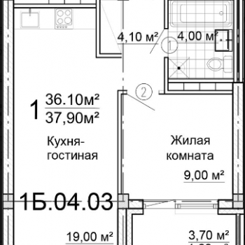 ЖК Стрелки (Екатеринбург) – планировка №4