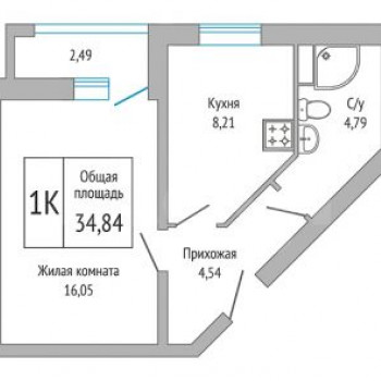 ЖК Навигатор (Екатеринбург) – планировка №2