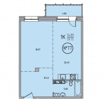 Suncity (Иркутск) – планировка №2