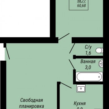 Юбилейный (Иваново) – планировка №8