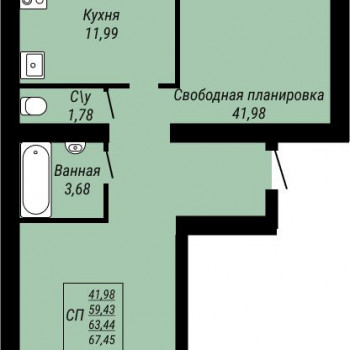 Юбилейный (Иваново) – планировка №4