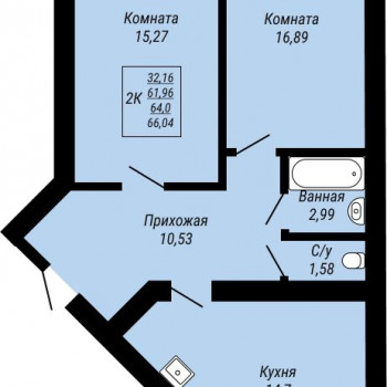 Юбилейный (Иваново) – планировка №1