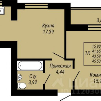 Юбилейный (Иваново) – планировка №14