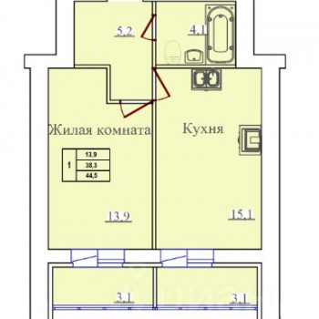 Олимпийский (Иваново) – планировка №7