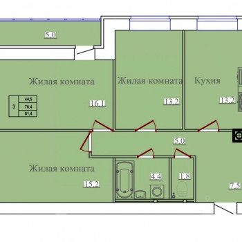 Олимпийский (Иваново) – планировка №4