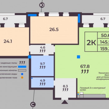 Модерн (Иваново) – планировка №1