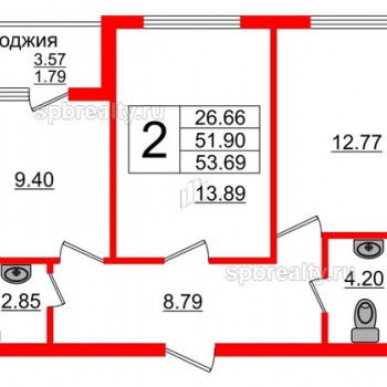 ЖК Олимпия (Калининград) – планировка №5