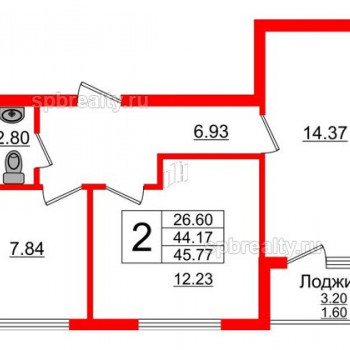 ЖК Олимпия (Калининград) – планировка №4