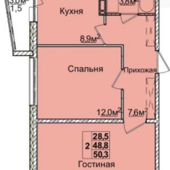 ЖК Восточный (Кемерово) – планировка №4
