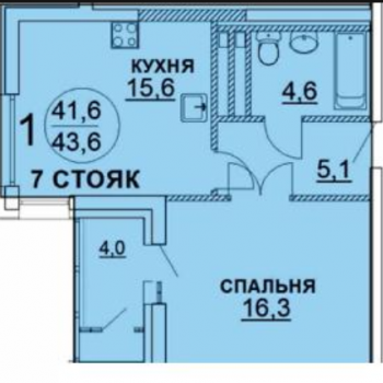 ЖК Амурские зори (Хабаровск) – планировка №3