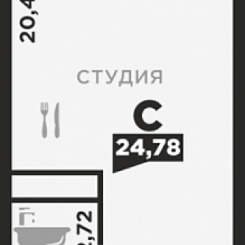 ЖК по ул. Красных Партизан 2 (Краснодар) – планировка №4