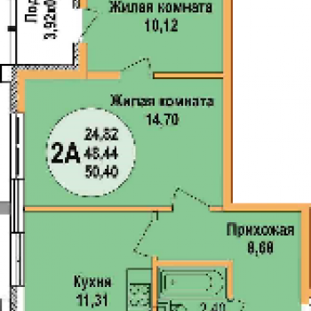 ЖК Арена Парк (Краснодар) – планировка №2