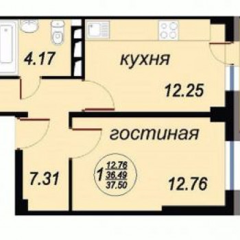 ЖК Вавиловский дворик (Красноярск) – планировка №5
