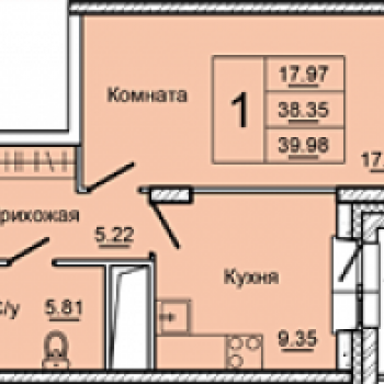 ЖК Уютный дом на Дудинской (Красноярск) – планировка №11