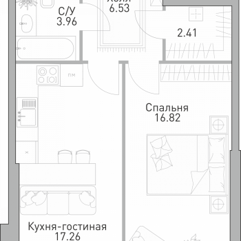 ЖК Крылья (Москва) – планировка №6