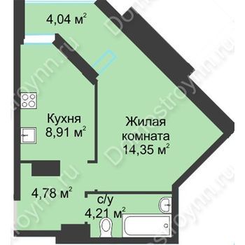 ЖК На Вятской (Нижний Новгород) – планировка №14