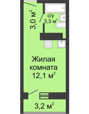 ЖК ЮГ (Нижний Новгород) – планировка №30