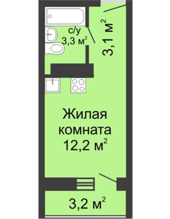 ЖК ЮГ (Нижний Новгород) – планировка №14