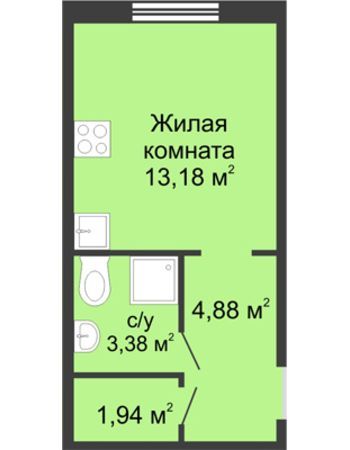 ЖК Мончегория (Нижний Новгород) – планировка №16
