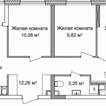 ЖК КМ Тимирязевский (Нижний Новгород) – планировка №3