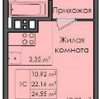ЖК Сибирячка (Новосибирск) – планировка №1