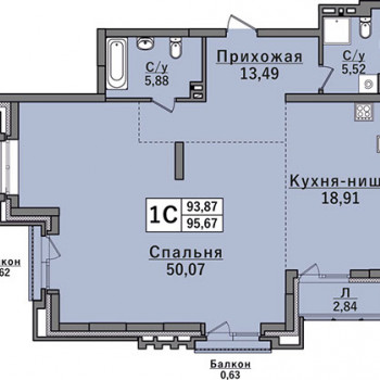 ЖК Classic House (Классик Хаус) (Новосибирск) – планировка №5