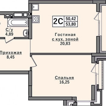 ЖК Classic House (Классик Хаус) (Новосибирск) – планировка №1