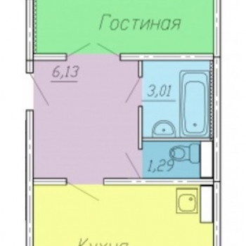 ЖК Тарская крепость 2 (Омск) – планировка №6
