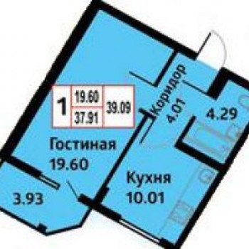ЖК Березка (Оренбург) – планировка №4