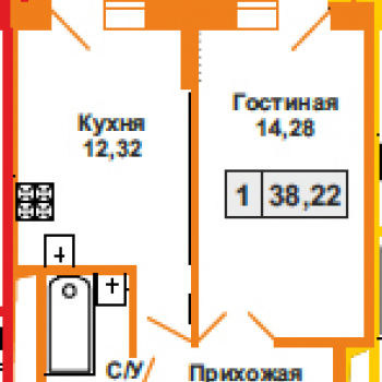 ЖК Южный квартал (Оренбург) – планировка №3