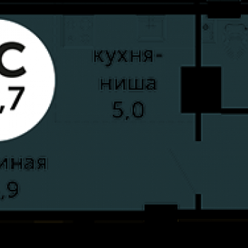 ЖК Гулливер (Пермь) – планировка №5