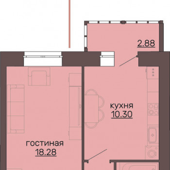 ЖК Циолковский (Пермь) – планировка №1
