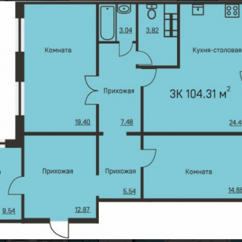 Дом на ул. Костычева (Пермь) – планировка №1