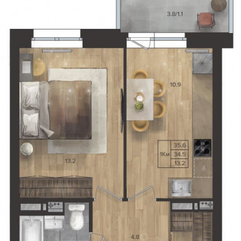 ЖК «FORMAT» (Пермь) – планировка №7