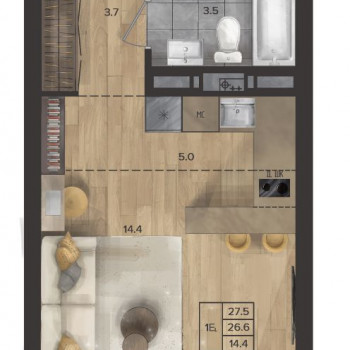 ЖК «FORMAT» (Пермь) – планировка №3
