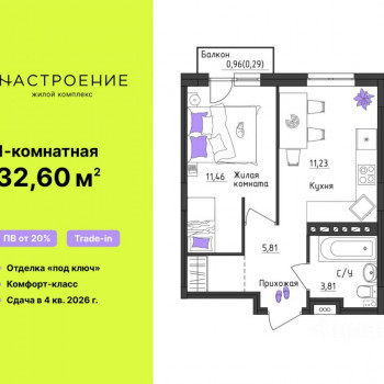 Настроение (Пермь) – планировка №5