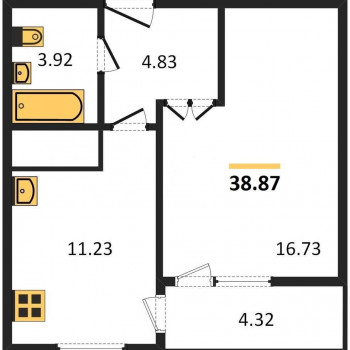 ЖК Новая высота (Самара) – планировка №6