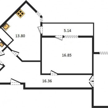 ЖК Новая высота (Самара) – планировка №2