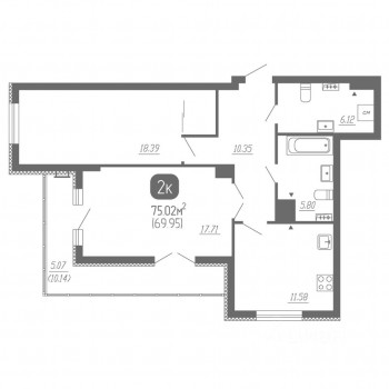 ЖК «Сова» (Самара) – планировка №7