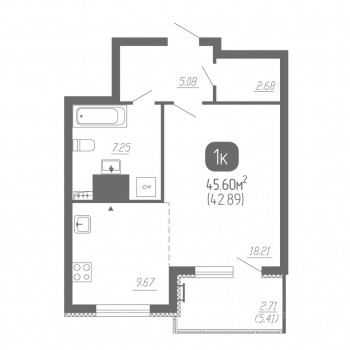 ЖК «Сова» (Самара) – планировка №5