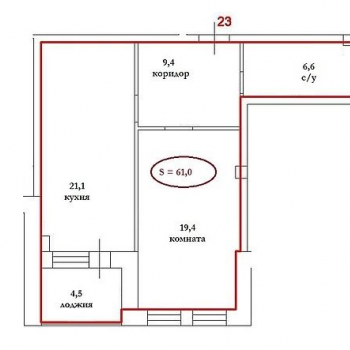 Клубный дом Рассвет - Премиум (Самара) – планировка №6