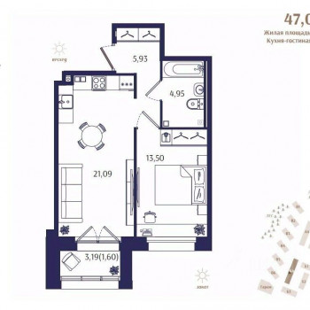 Ranta Residence (Санкт-Петербург) – планировка №40