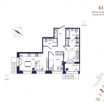 Ranta Residence (Санкт-Петербург) – планировка №30