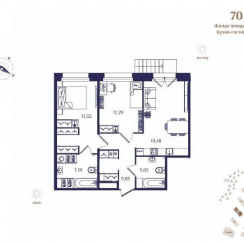 Ranta Residence (Санкт-Петербург) – планировка №29