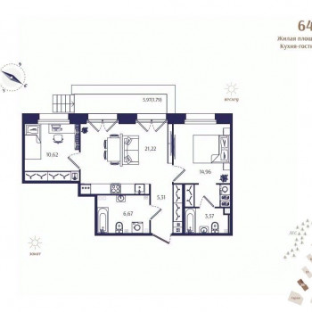 Ranta Residence (Санкт-Петербург) – планировка №28