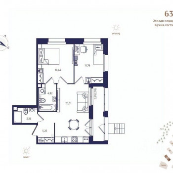 Ranta Residence (Санкт-Петербург) – планировка №27